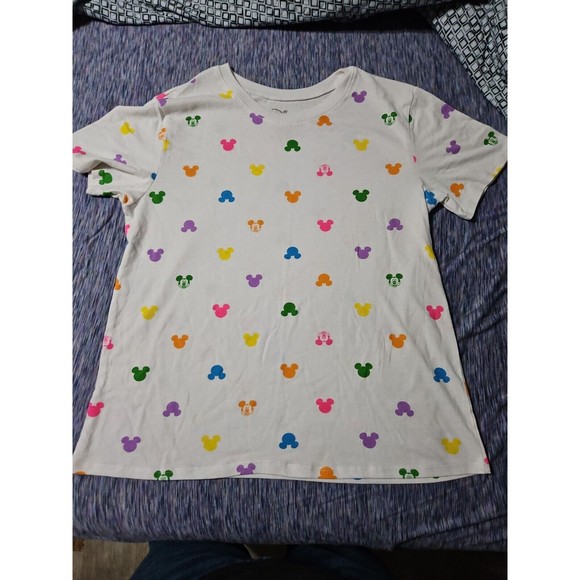 Disney Multicolor Mickey Mouse Short Sleeve Tee - Picture 1 of 6